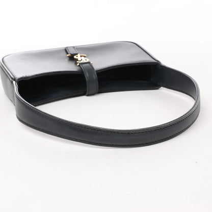 Saint Laurent Paris Le 5 à 7 Mini Hobo Lederhandtasche in Schwarz 710318 