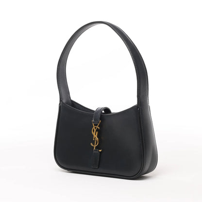 Saint Laurent Paris Le 5 à 7 Mini Hobo Lederhandtasche in Schwarz 710318 