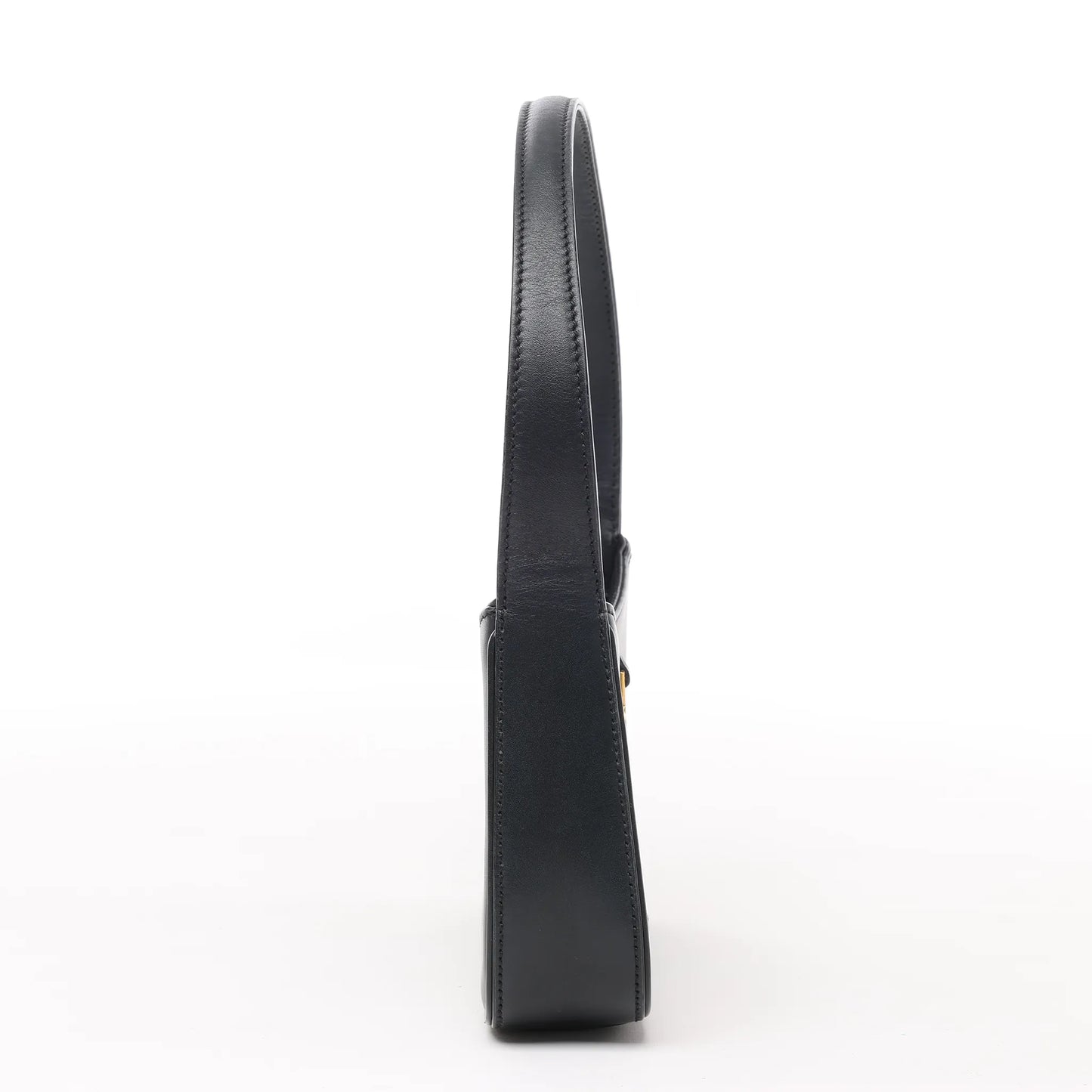 Saint Laurent Paris Le 5 à 7 Mini Hobo Lederhandtasche in Schwarz 710318 