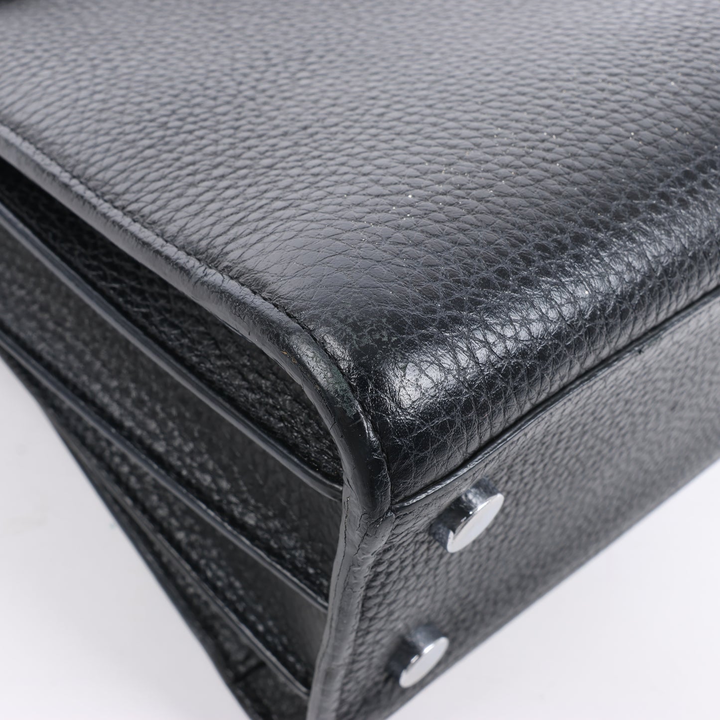 Saint Laurent Paris Sac de Jour Lederhandtasche Schwarz 377183