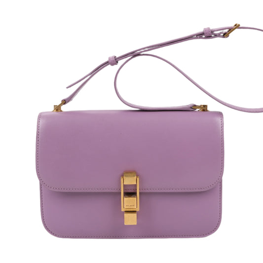 Saint Laurent Paris Carre Schultertasche aus Leder in Lila