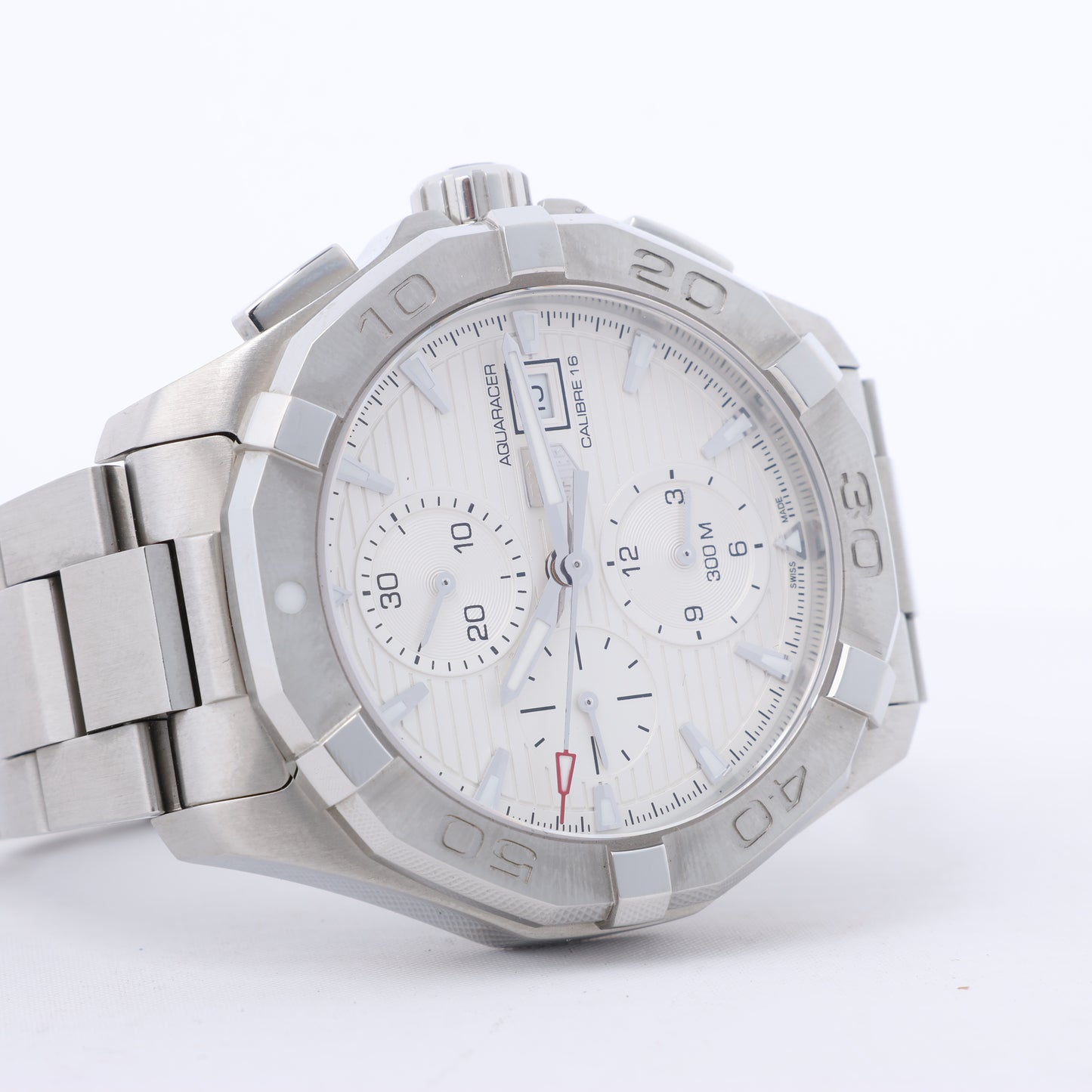 TAG Heuer Aqua Racer CAY2111-2 RTQ2215 SS AT Uhr mit silbernem Zifferblatt