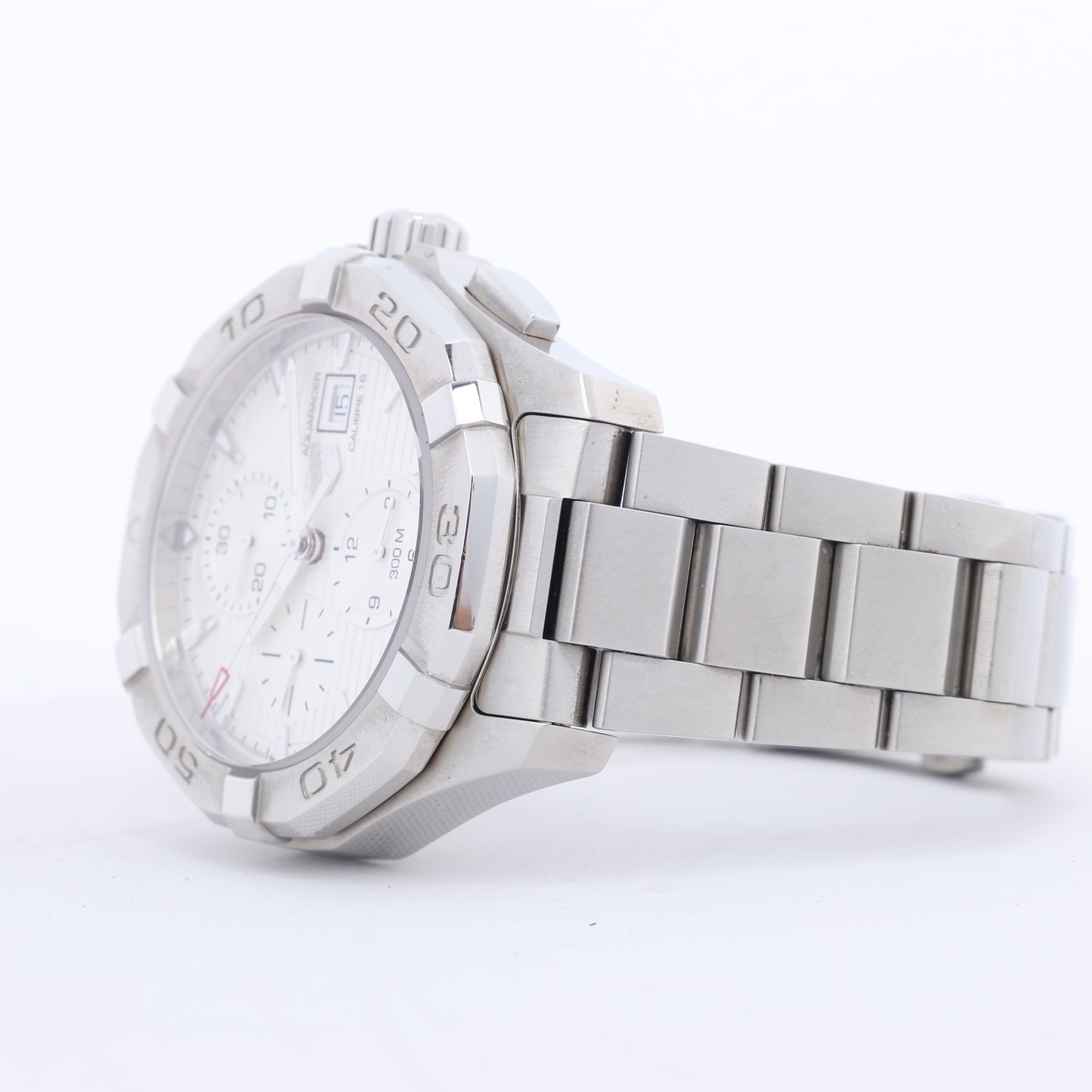 TAG Heuer Aqua Racer CAY2111-2 RTQ2215 SS AT Uhr mit silbernem Zifferblatt
