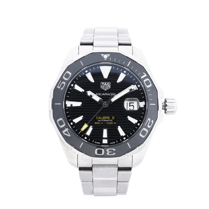 TAG Heuer Aqua Racer WAY201A.BA0927 RHS4930 SS AT Uhr mit schwarzem Zifferblatt