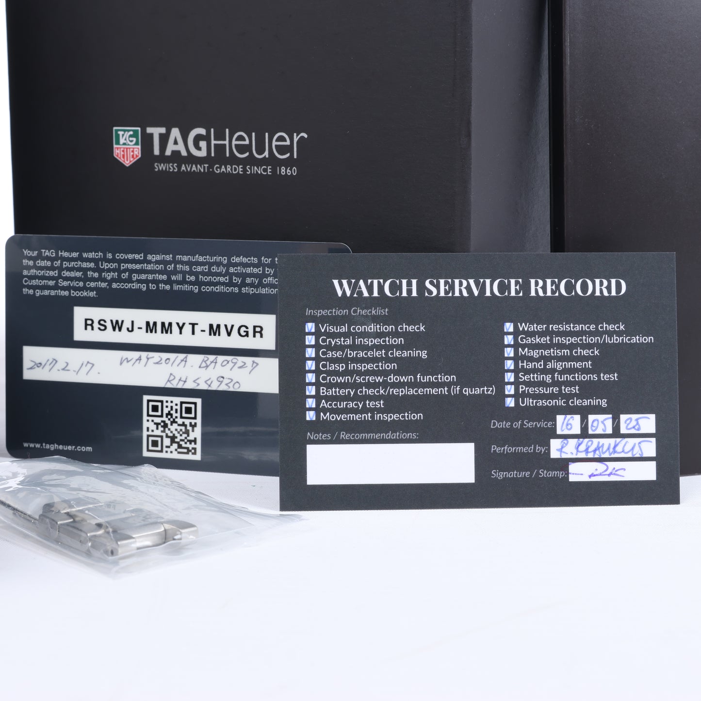 TAG Heuer Aqua Racer WAY201A.BA0927 RHS4930 SS AT Uhr mit schwarzem Zifferblatt