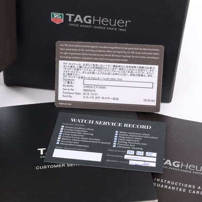 Carrera CALIBRE HEUER 01 CAR2A1Z.FT6044 WBD6279 SS SS &amp; Rubber AT Skelett-Zifferblattuhr