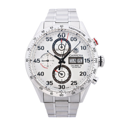 TAG Heuer Carrera CV2A11 RAZ3731 SS AT Uhr mit silbernem Zifferblatt