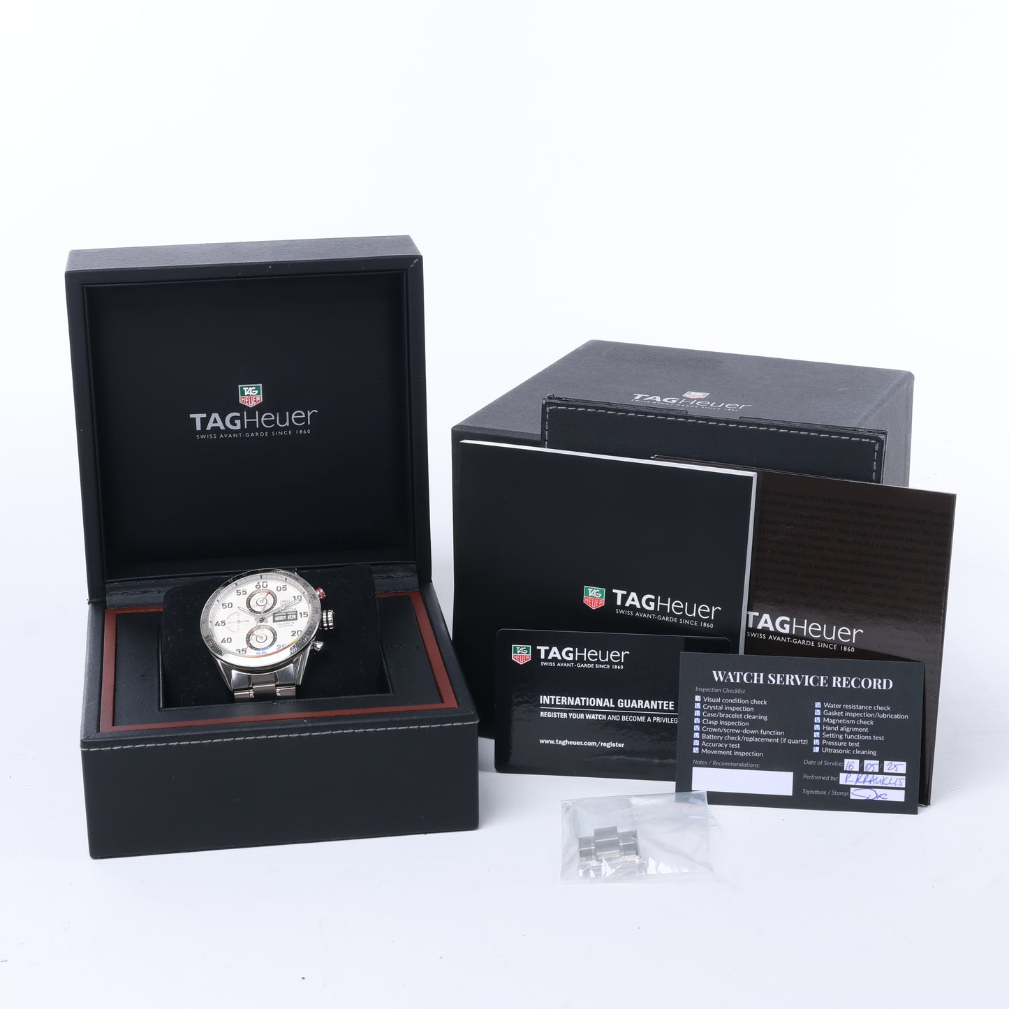 TAG Heuer Carrera CV2A11 RAZ3731 SS AT Uhr mit silbernem Zifferblatt