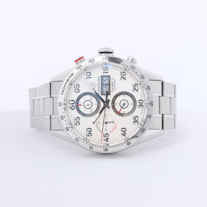 TAG Heuer Carrera CV2A11 RAZ3731 SS AT Uhr mit silbernem Zifferblatt