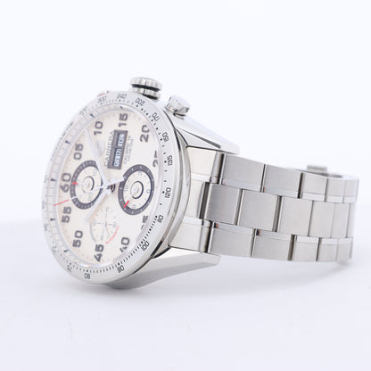 TAG Heuer Carrera CV2A11 RAZ3731 SS AT Uhr mit silbernem Zifferblatt