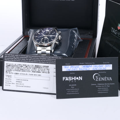 TAG Heuer Carrera Calibre 1887 Chronograph CAR2110.BA0720 RPR0632 SS AT Uhr mit schwarzem Zifferblatt