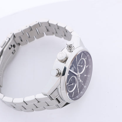 TAG Heuer Carrera Calibre 1887 Chronograph CAR2110.BA0720 RPR0632 SS AT Uhr mit schwarzem Zifferblatt