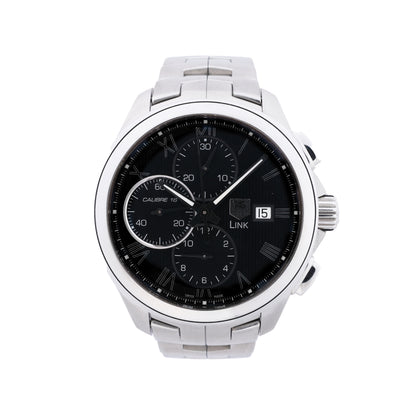 TAG Heuer Link Calibre 16 CAT2012 RAV0551 SS AT Uhr mit schwarzem Zifferblatt