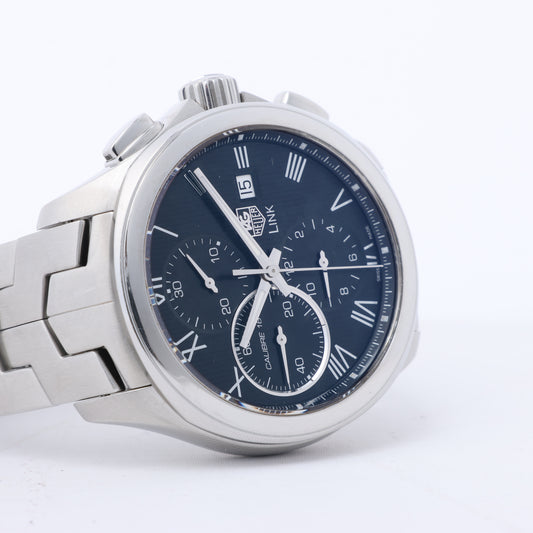 TAG Heuer Link Calibre 16 CAT2012 RAV0551 SS AT Uhr mit schwarzem Zifferblatt