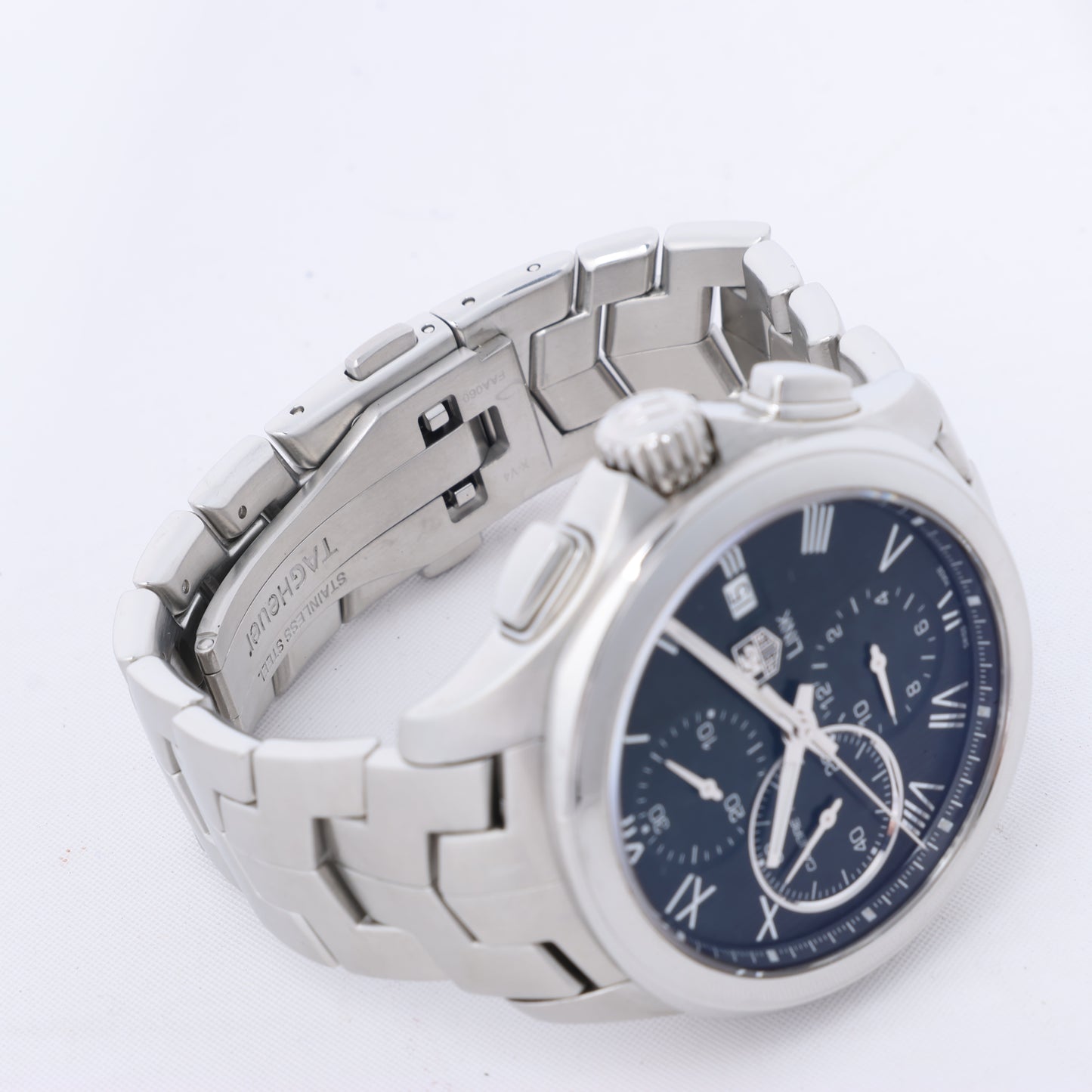 TAG Heuer Link Calibre 16 CAT2012 RAV0551 SS AT Uhr mit schwarzem Zifferblatt