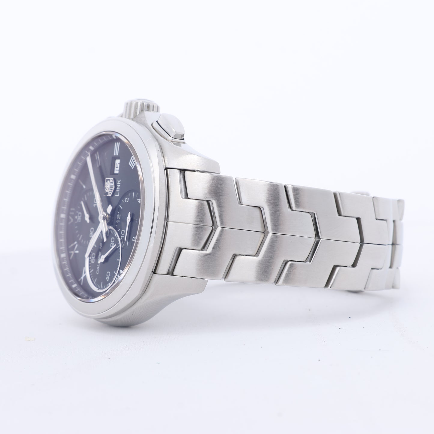 TAG Heuer Link Calibre 16 CAT2012 RAV0551 SS AT Uhr mit schwarzem Zifferblatt
