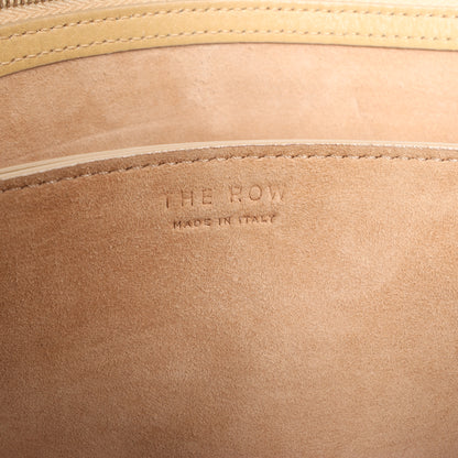 Mini sac à bandoulière en cuir beige The Row