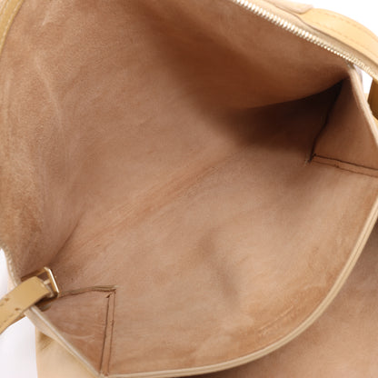 Mini sac à bandoulière en cuir beige The Row