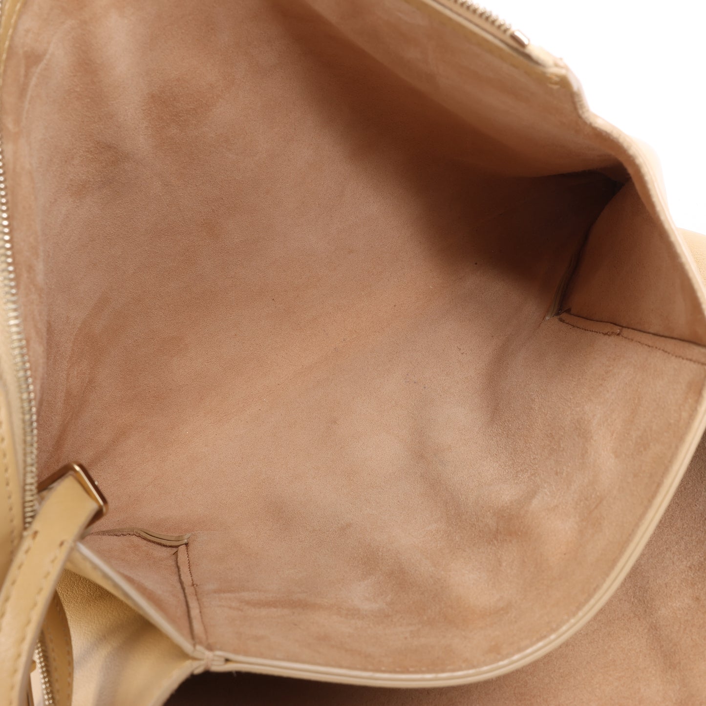 Mini sac à bandoulière en cuir beige The Row