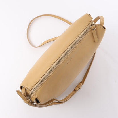 Mini sac à bandoulière en cuir beige The Row