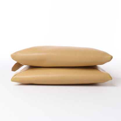Mini sac à bandoulière en cuir beige The Row