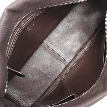 The Row East/West Leather Handbag in Brown