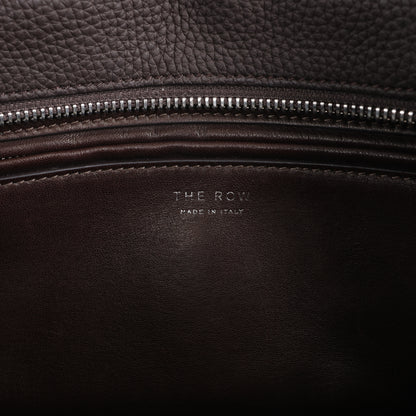The Row East/West Leather Handbag in Brown