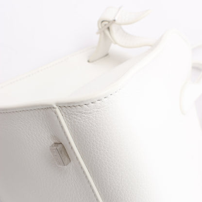 The Row Soft Margaux 10 Leather 2Way Handbag in White