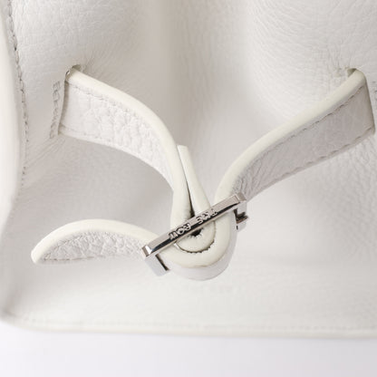 The Row Soft Margaux 10 Leather 2Way Handbag in White