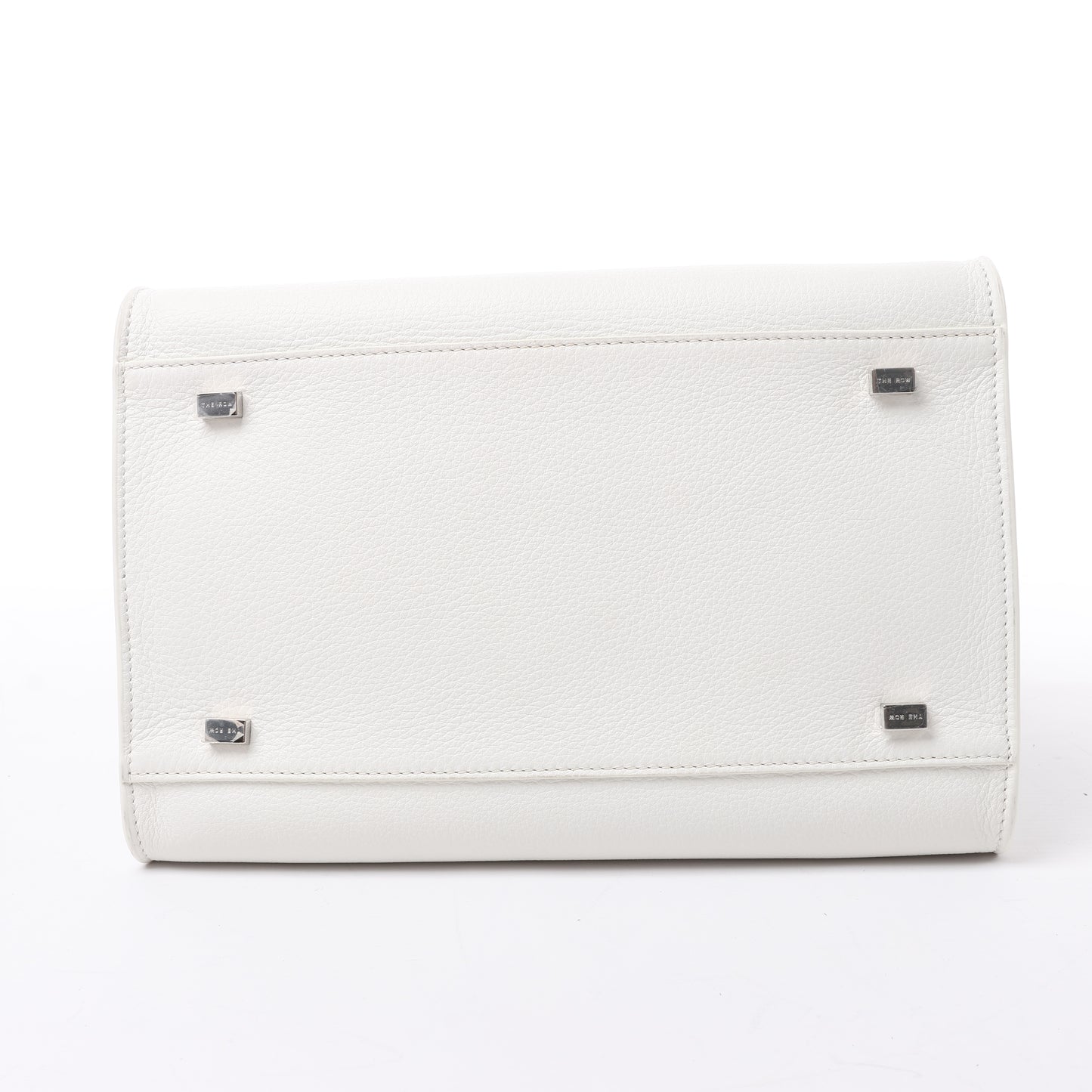 The Row Soft Margaux 10 Leather 2Way Handbag in White