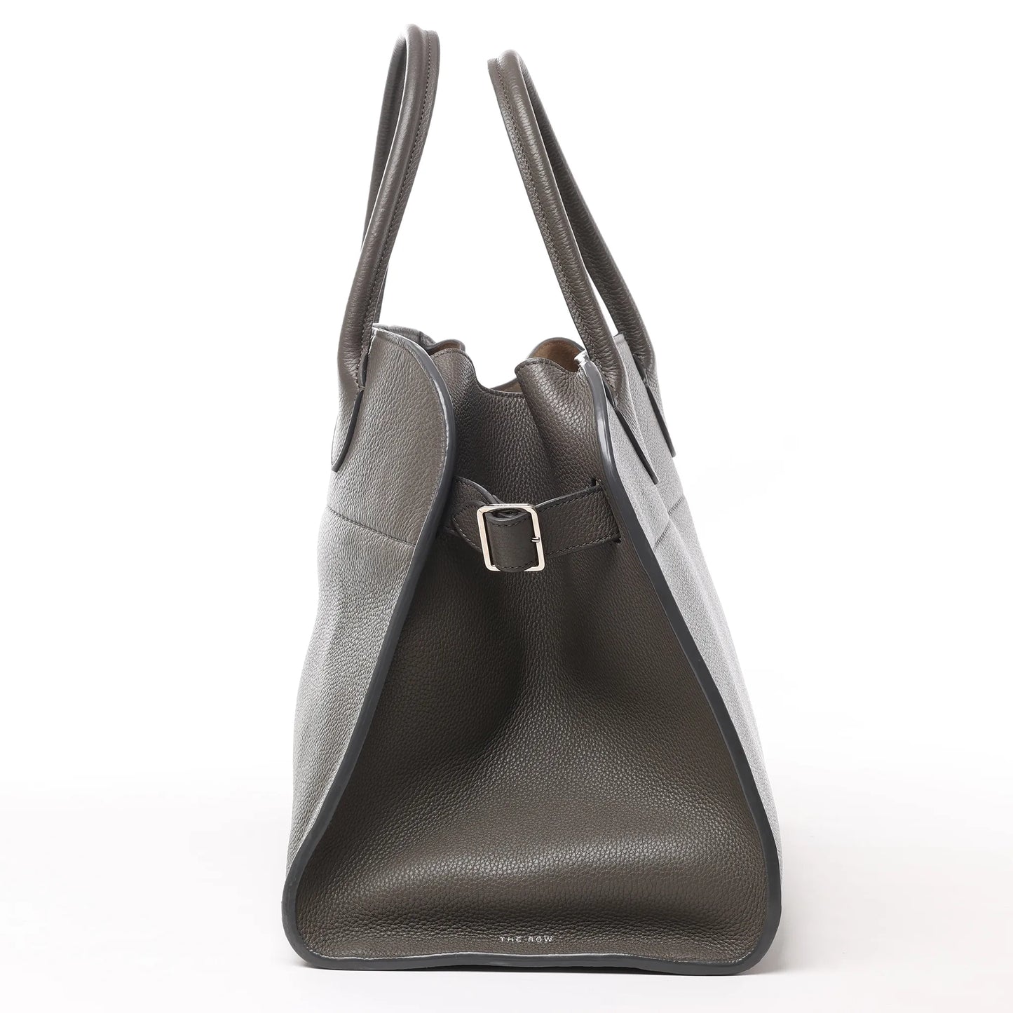 The Row Soft Margaux 15 Lederhandtasche in Grau