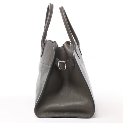 The Row Soft Margaux 15 Lederhandtasche in Grau