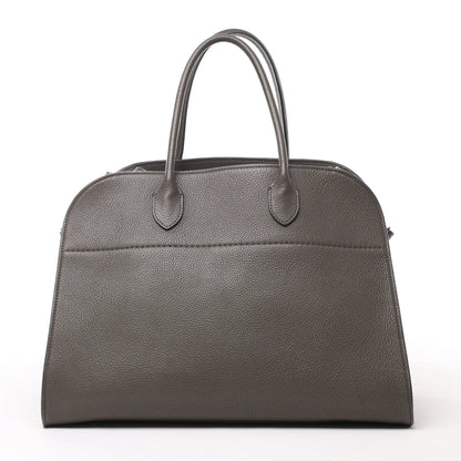 The Row Soft Margaux 15 Lederhandtasche in Grau