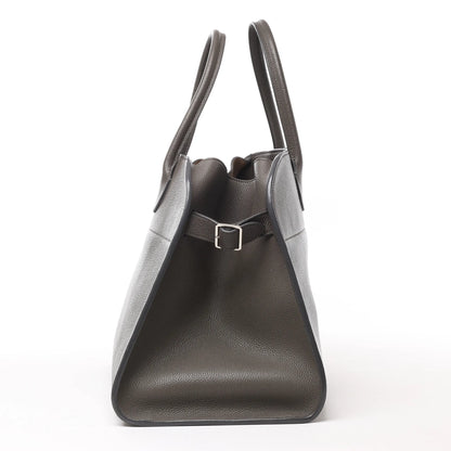The Row Soft Margaux 15 Lederhandtasche in Grau
