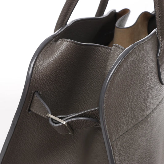 Sac à main en cuir souple Margaux 15 de The Row, gris