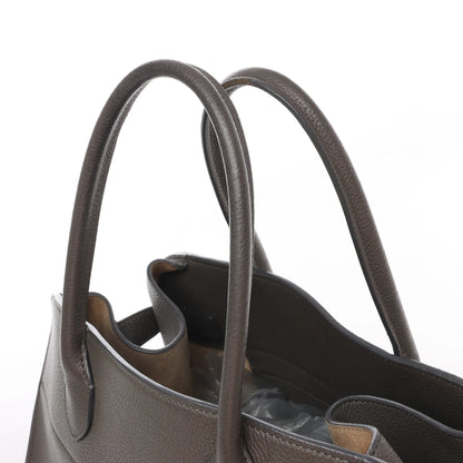 The Row Soft Margaux 15 Lederhandtasche in Grau