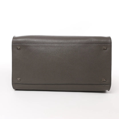 The Row Soft Margaux 15 Lederhandtasche in Grau