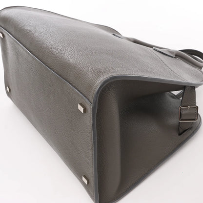 The Row Soft Margaux 15 Lederhandtasche in Grau