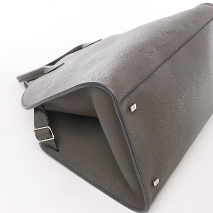 The Row Soft Margaux 15 Lederhandtasche in Grau