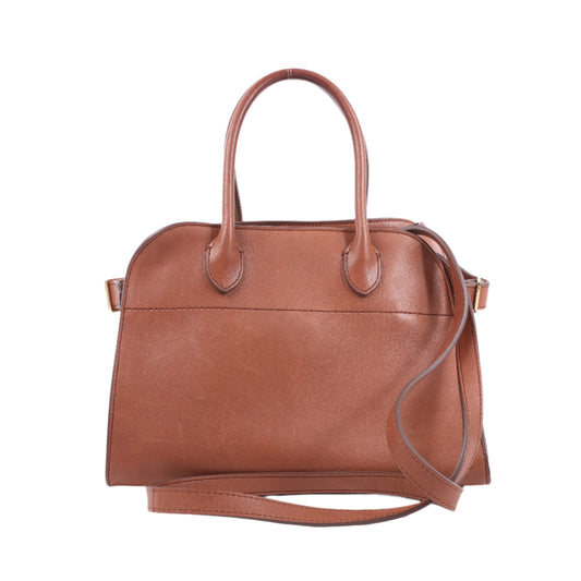 The Row – Weiche Margaux 10 – 2-Wege-Handtasche aus braunem Leder