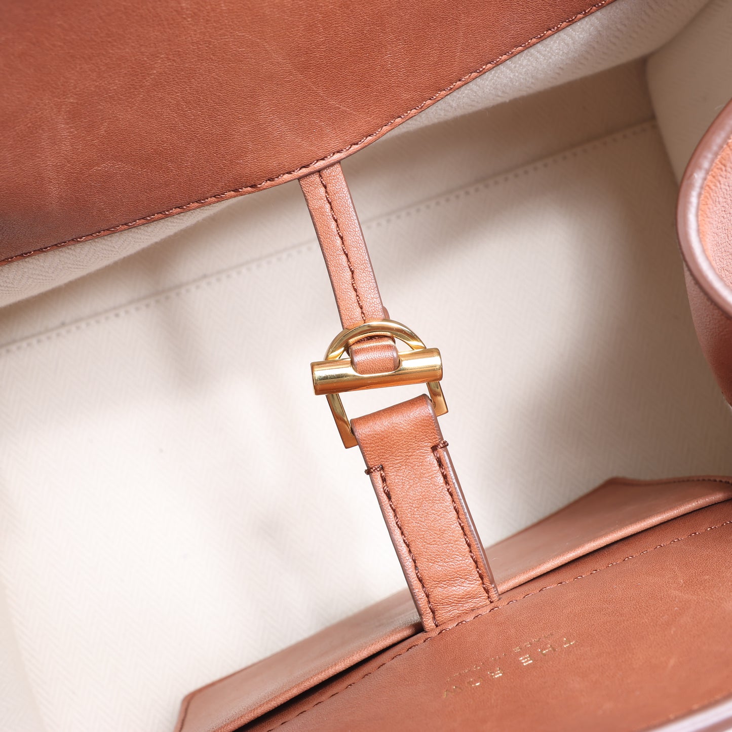 The Row – Weiche Margaux 10 – 2-Wege-Handtasche aus braunem Leder
