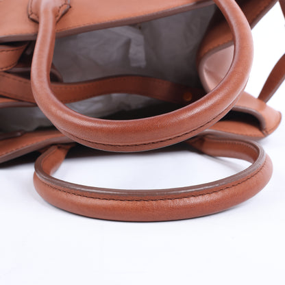 The Row – Weiche Margaux 10 – 2-Wege-Handtasche aus braunem Leder