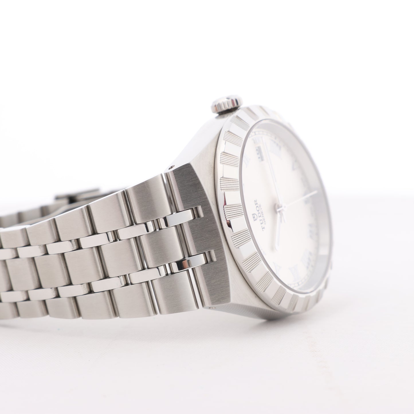 Tudor Royal 28500 6P37051 SS SS AT Uhr mit silbernem Zifferblatt