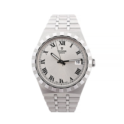 Tudor Royal 28500 6P37051 SS SS AT Uhr mit silbernem Zifferblatt