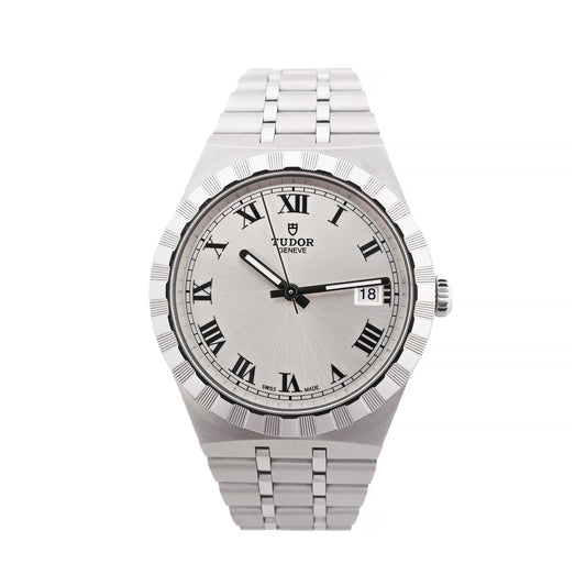 Tudor Royal 28500 6P37051 SS SS AT Uhr mit silbernem Zifferblatt