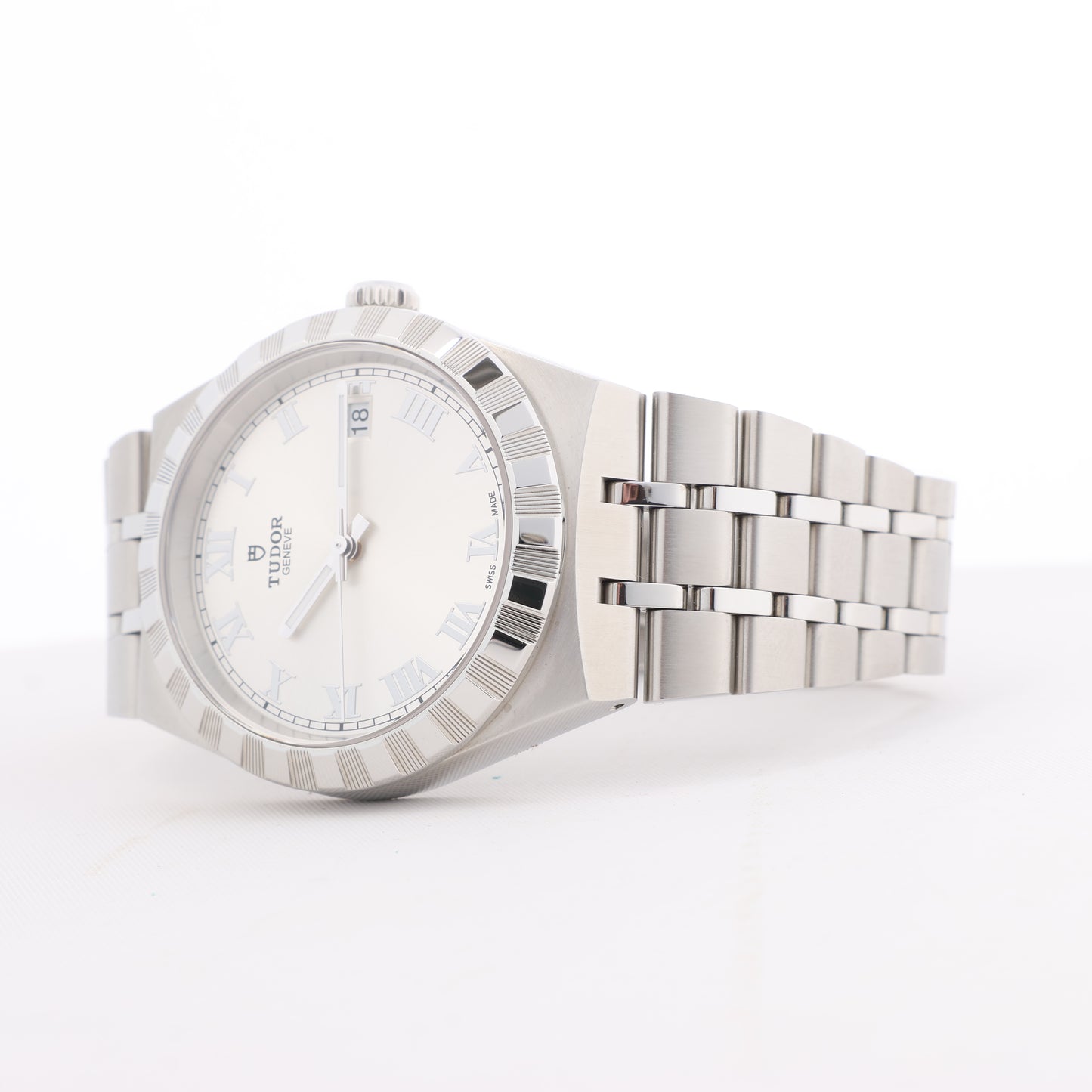 Tudor Royal 28500 6P37051 SS SS AT Uhr mit silbernem Zifferblatt