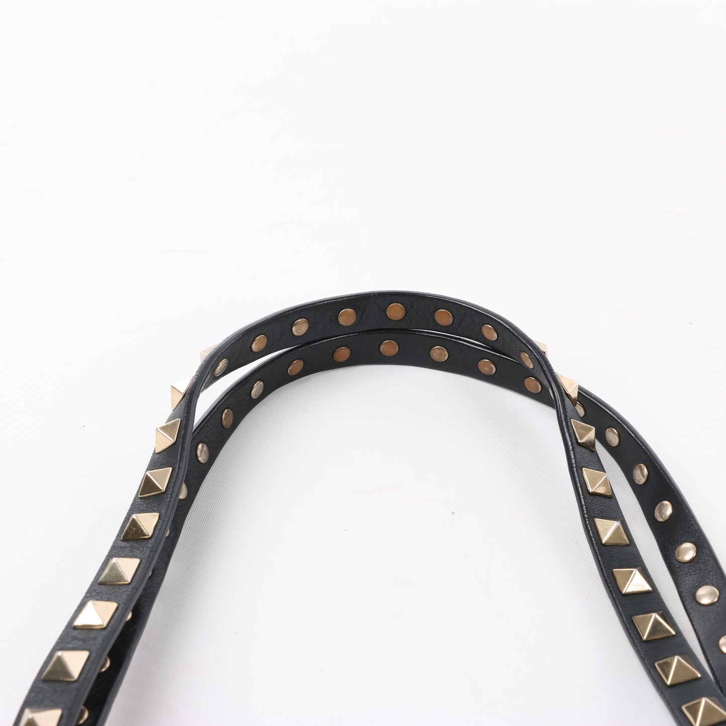 Valentino Garavani – Rockstud – 2-Wege-Handtasche aus schwarzem Leder