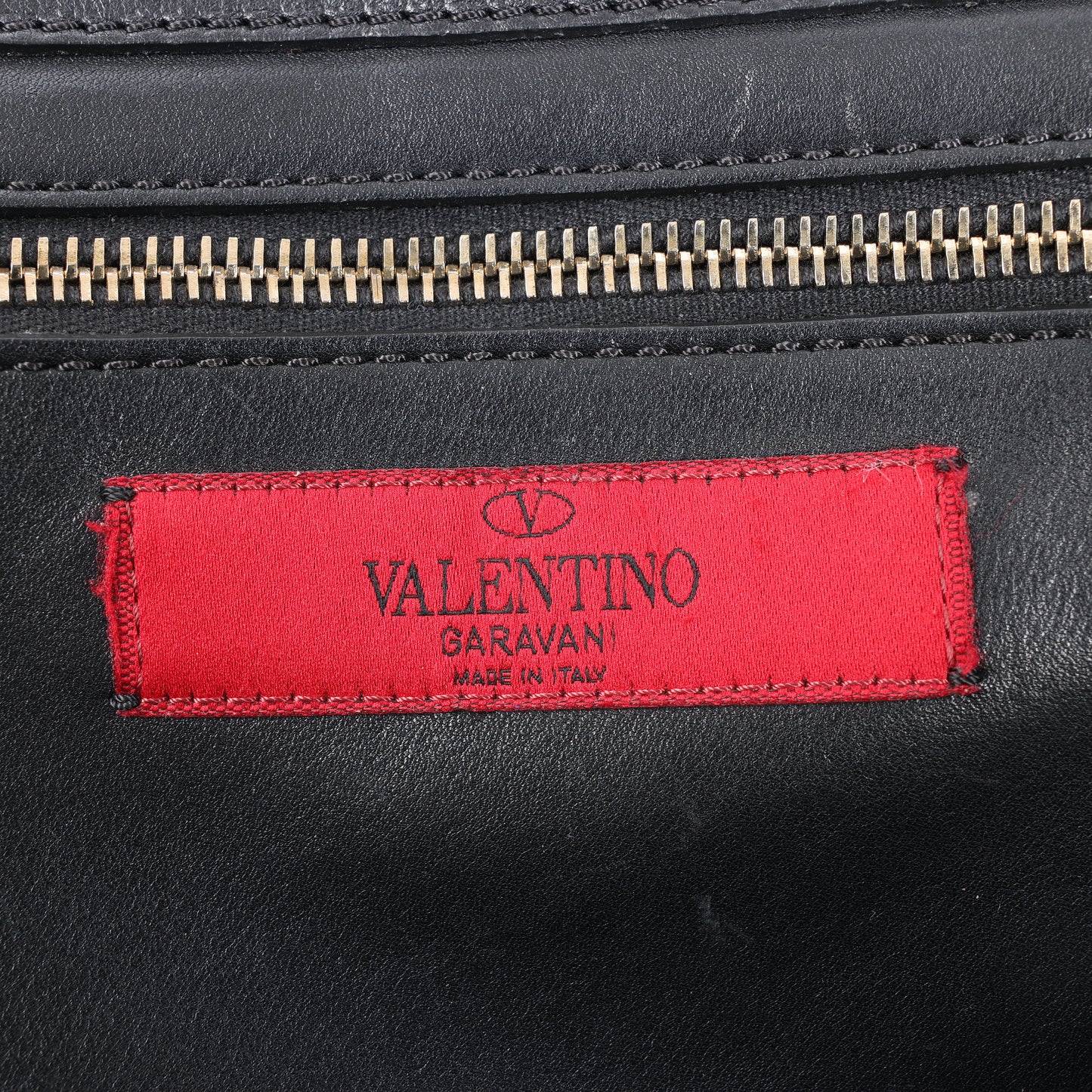 Valentino Garavani – Rockstud – 2-Wege-Handtasche aus schwarzem Leder