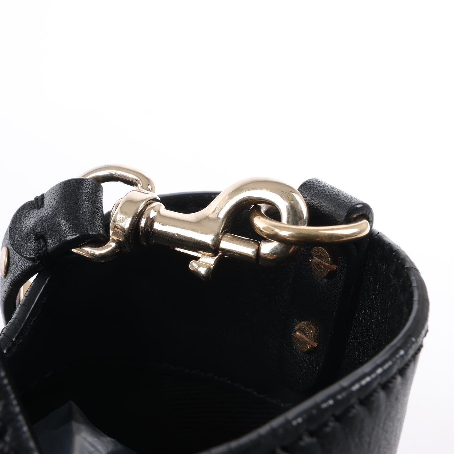 Valentino Garavani – Rockstud – 2-Wege-Handtasche aus schwarzem Leder