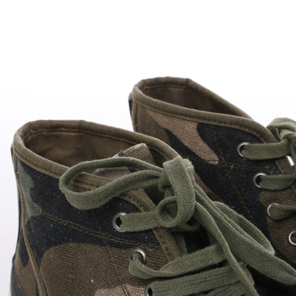 Valentino Garavani Camouflage-print Sneakers in Khaki, Size 38 EU